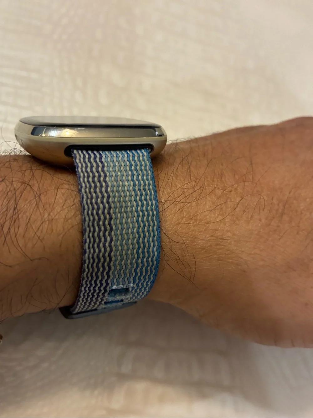 Fitbit sense Smartwatch with Blue Woven Band
